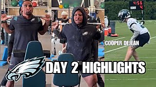 Philadelphia Eagles Rookie Minicamp Day 2 Highlights; Cooper Dejean DEBUT! + Jal