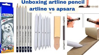 unboxing artline drawing pencil set combo || artline vs apsara pencils || viral video