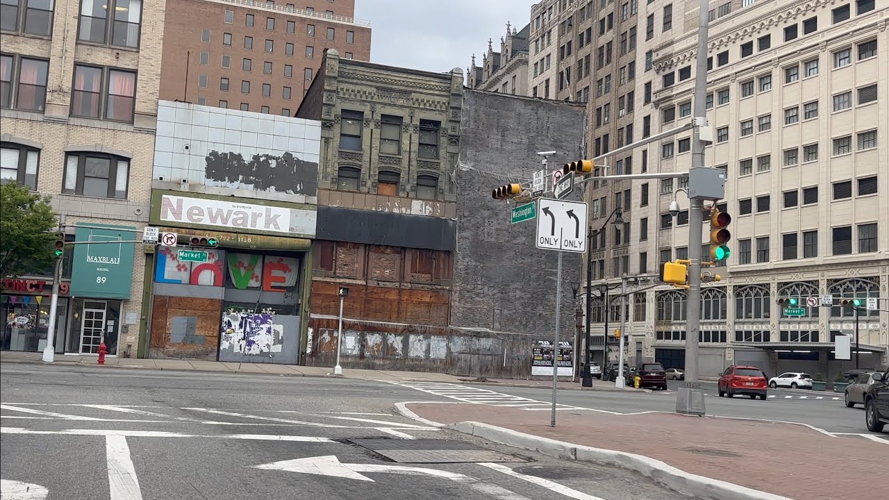 Newark New Jersey - Downtown Drive Through (Is Brick City Back?) - YouTube