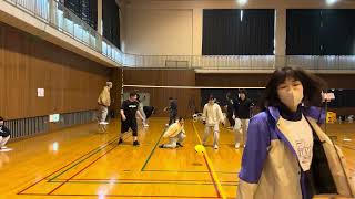 ソフトバレー栃木大会　水戸ゴリラ　VS  FRISK  1セット目