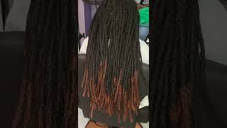 how to curl artificial dreadlocks. #trending #dreadlocks #hairsalons  #dreadjourney#transformation