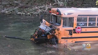 School Bus With 29 Children Aboard Crashes Into Creek In Easton