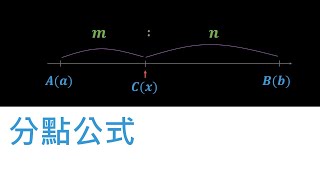 數線上的分點公式 | 數與式 | 高一 | 萬錚老師