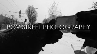 POV Street photography with RICOH GRIII Snowy day