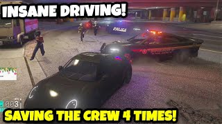 AnthonyZ SHOWS INSANE DRIVING \u0026 SAVES HIS CREW 3 TIMES! | GTA NoPixel 4.0