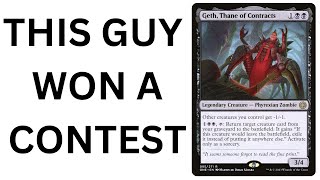 I WON A DECKBUILDING CONTEST WITH THIS || Geth, Thane of Contracts || Budget EDH Deck Tech