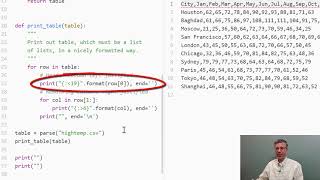 Parsing CSV Files - Python Data Analysis
