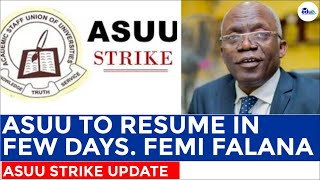 ASUU To Resume In Few Days, Femi Falana. ASUU Strike Update