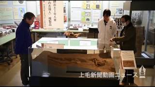 古代女性に思いはせ　渋川で出土人骨 レプリカを公開