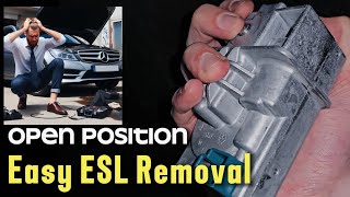 ESL Removal #Mercedes c class #w204 easy and quick - No steering column removed Guide