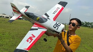 TERBANG MAIDEN RC PESAWAT EXTRA 3D MODEL HAMPIR JATUH GARA2 INI !