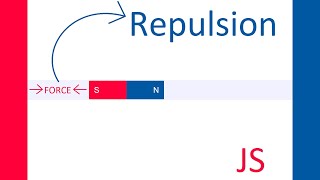 Magnetic Replusion Force Using JavaScript | Magnet In JavaScript | Magnetism | javascript projects