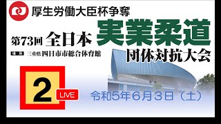 全日本実業柔道団体対抗大会6月3日　第2試合会場