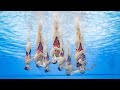 China gold, USA silver & Spain bronze performance in Artistic swimming team acrobatic! Paris Olympic