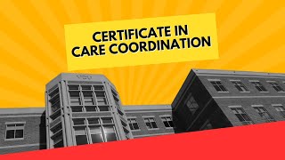 Care Coordination certificate