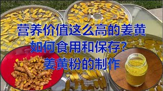 营养价值这么高的姜黄  如何食用和保存？ 姜黄粉的制作