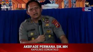 Arahan Kapolres Gorontalo AKBP Ade Permana, SIK, MH Kepada Para Siswa Dik Tuk Polri