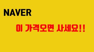 NAVER - 급락, 외국계 증권사 SELL 리포트.  언제 사야할까?