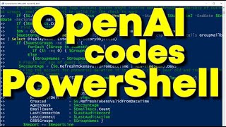 OpenAI writes PowerShell Code! | ChatGPT Artificial Intelligence Coding