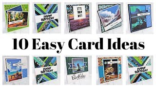 10 Quick \u0026 Easy Card Ideas Mixed Up Craft