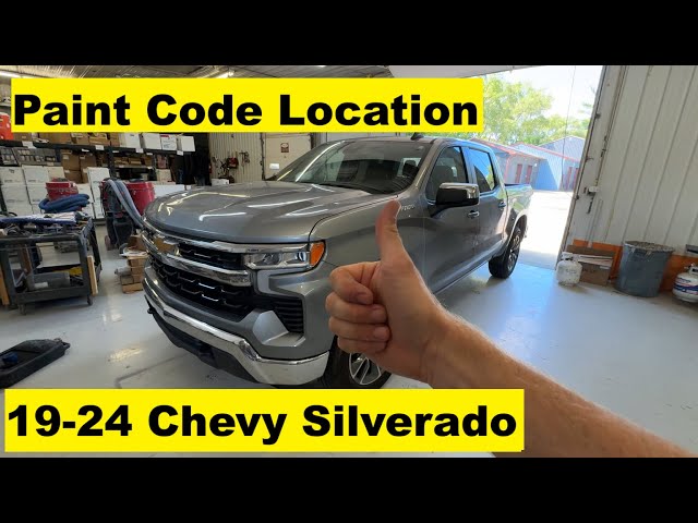 2019 Chevy 1500 Paint Code Location Infoupdate Org