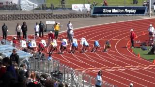 Boys 100M Dash Prelims (4A), WIAA State Championship 2012