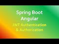 Angular + Spring Boot: JWT Authentication & Authorization with Spring Security example