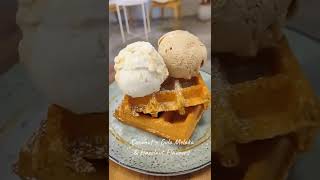 Ice Cream + Waffle at Whimsical Artisanal Gelato @ The Waterfront Desa Park City #shorts