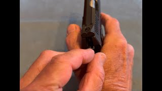 Decocking a CZ with a manual safety