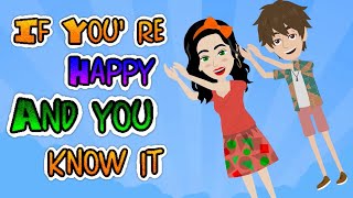 If You're Happy and You Know It - Nursery Rhymes - Animation Kids song with Lyrics - Babies&Toddlers