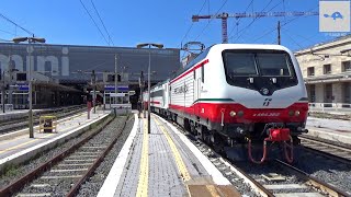 LE PRIME E464 IN LIVREA FRECCIABIANCA IN ARRIVO E PARTENZA DA ROMA TERMINI