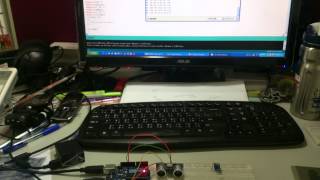 Arduino HCSR04 超音波距離量測_實測