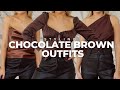 STYLING 7 CHOCOLATE BROWN LOOKS | Majorelle, Lovers & Friends, WhoWhatWear, Cami NYC, Song of Style