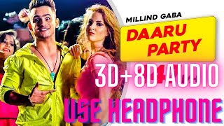 Daaru Party (3D+8D Audio) | Millind Gaba | Music MG Latest Punjabi Song 2020 | DeathX Studio