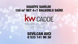 Suadiye Sahilde 150 m2 Net 4+1 Balkonlu Daire