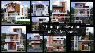 10+ unique elevation idea's for home