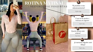 ROTINA MATINAL, TREINO, COMPRAS, RESPONDENDO PERGUNTAS 🙊🛍️