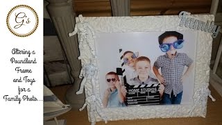 (£1) Poundland Craft:Child's Room Decor Series: Altered Poundland Frame