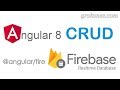 Angular 8 Firebase Database CRUD operations with @angular/fire