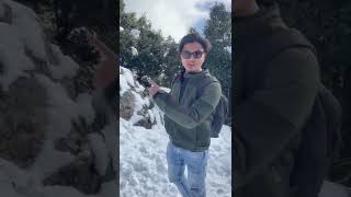 Heavy Snowfall in Mukteshwar Uttarakhand #shorts #vixtravel