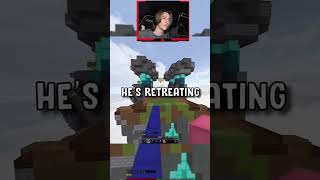 Blue gets ROLLED on in Hypixel BedWars 😭 #shorts