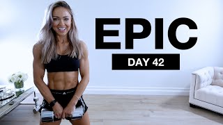 Day 42 of EPIC | Dumbbell CAPPED Shoulders & Core Strengthening Workout