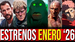 🌏Los MEJORES Estrenos de Enero 2026 en Netflix, HBO, Prime Video, Disney+ y Cines