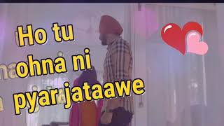 "Meri Sardarniye" New by Ranjit Bawa: A Punjabi romantic song../whatsapp lyrics video/love video