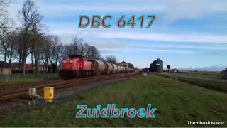 DBC 6417: Bob met lege dolimetrein en een typhoon door Zuidbroek