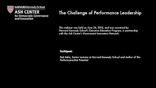 The Challenge of Performance Leadership