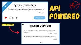 Random Quote Generator Project | Fetch API, LocalStorage & DOM Manipulation