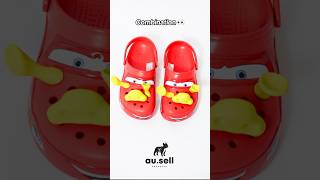 Lightning McQueen Crocs + Shrek Crocs = … 😂 #lightningmcqueen #shrek #crocs #sneakers #ausell