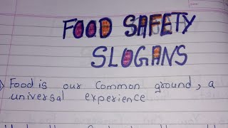 Slogans on Food Safety in english // Food Safety Quotes