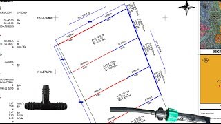 Diseño hidráulico de un sistemas de riego por goteo de 3 ha.